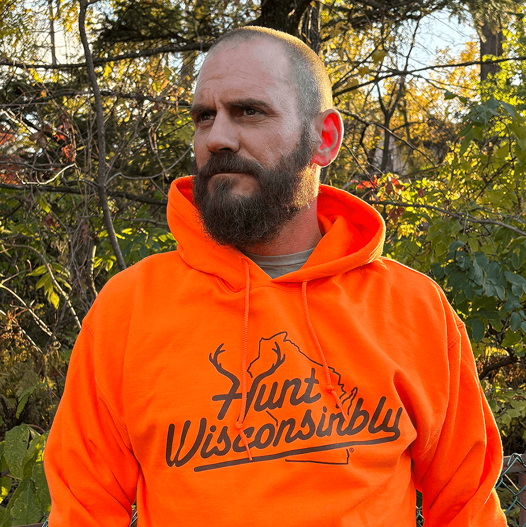 Hunt Wisconsinbly Unisex Orange Hoodie