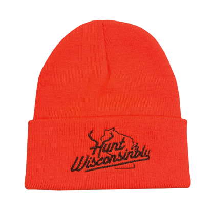 Hunt Wisconsinbly Hunter Orange Knit Hat