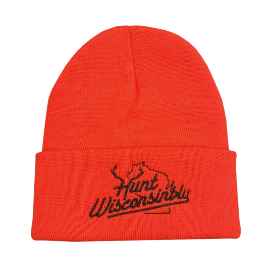 Hunt Wisconsinbly Hunter Orange Knit Hat