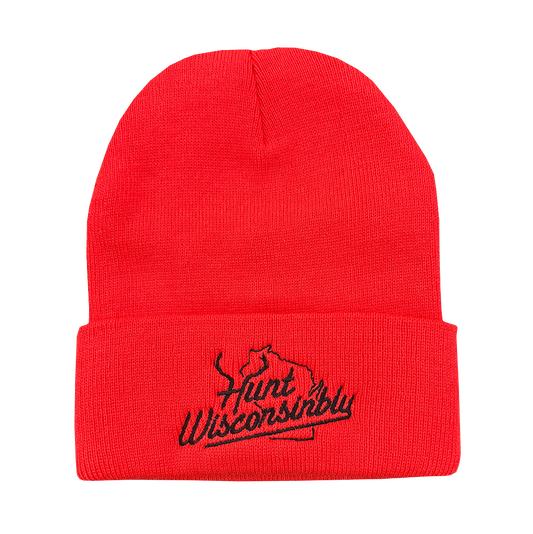 Hunt Wisconsinbly Orange Knit Hat