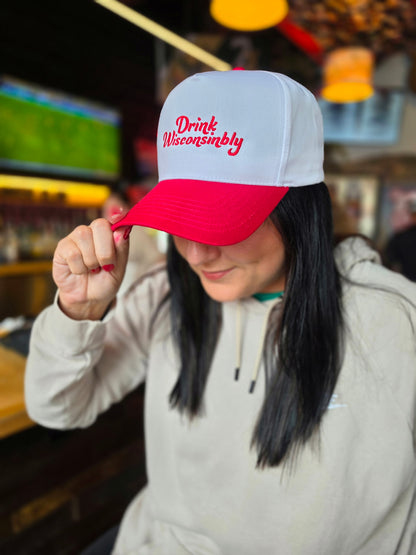 Red Scripty Snapback Hat