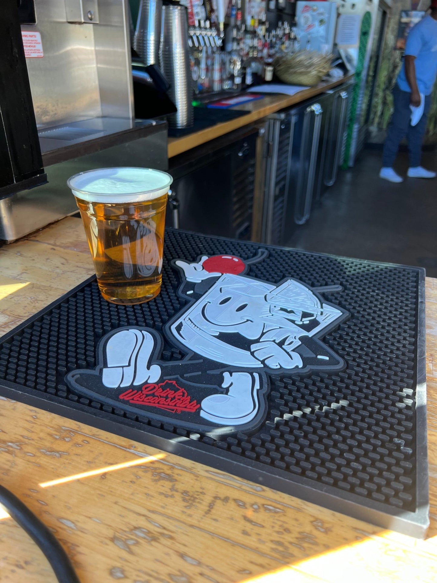 "Happy Old Fashioned" Bar Rail Mat