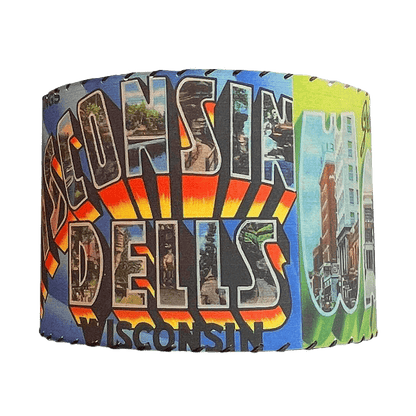 Drink Wisconsinbly Postcard Lamp Shade