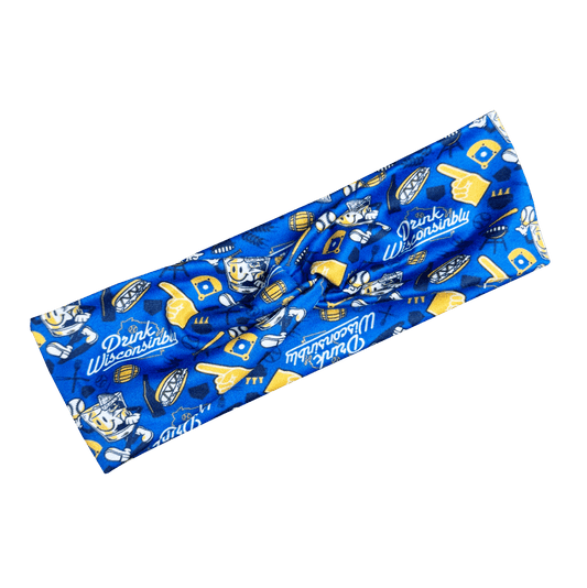 Milwaukee Baseball Pattern Headband