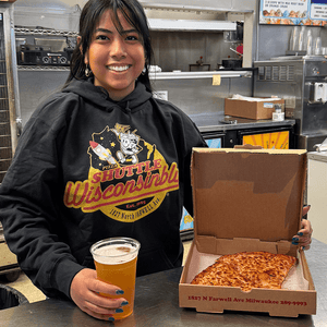 Pizza Shuttle Wisconsinbly Hoodie