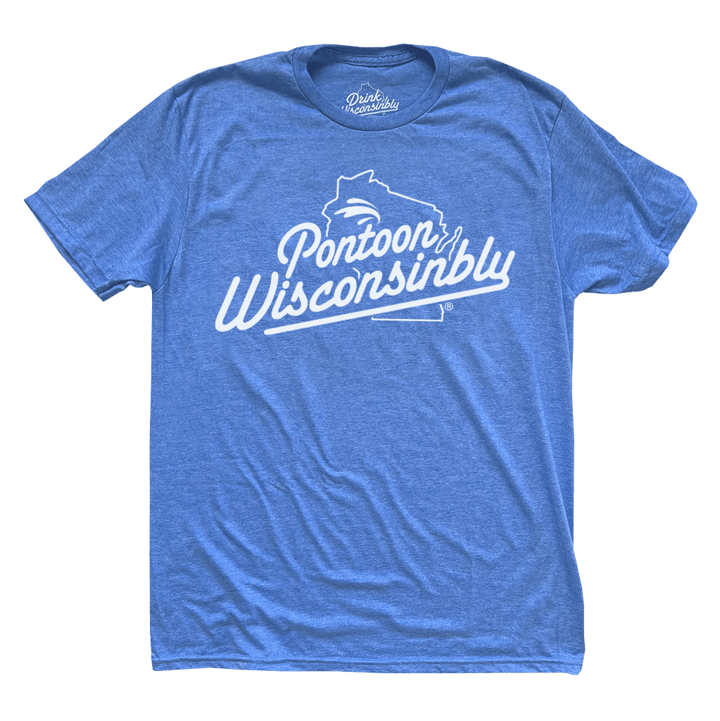 Pontoon Wisconsinbly Blue T-Shirt