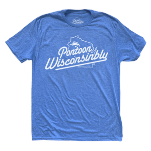 Pontoon Wisconsinbly Blue T-Shirt