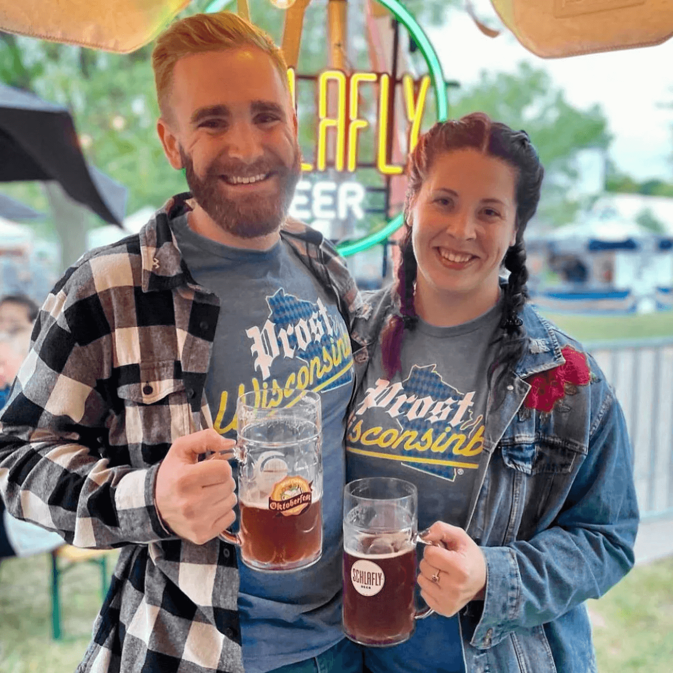 Prost Wisconsinbly Blue Oktoberfest T-Shirt