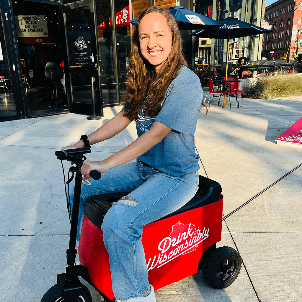 Drink Wisconsinbly DW Red Rider Mobile Cooler