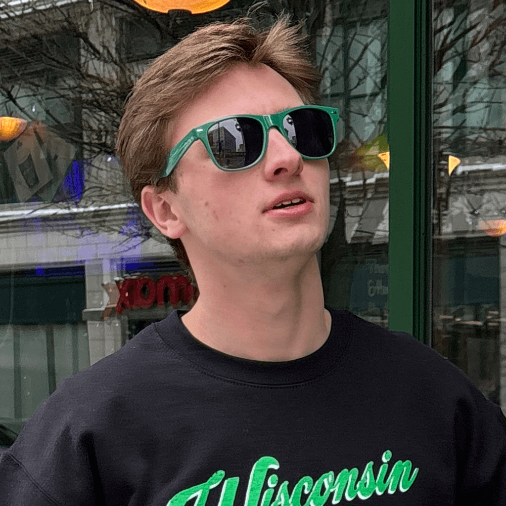 Drink Wisconsinbly Green Sunglasses