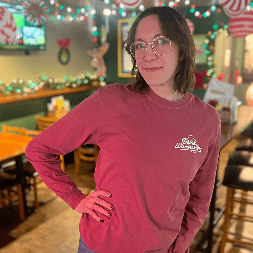 Drink Wisconsinbly Brick State of Mind Long Sleeve Shirt