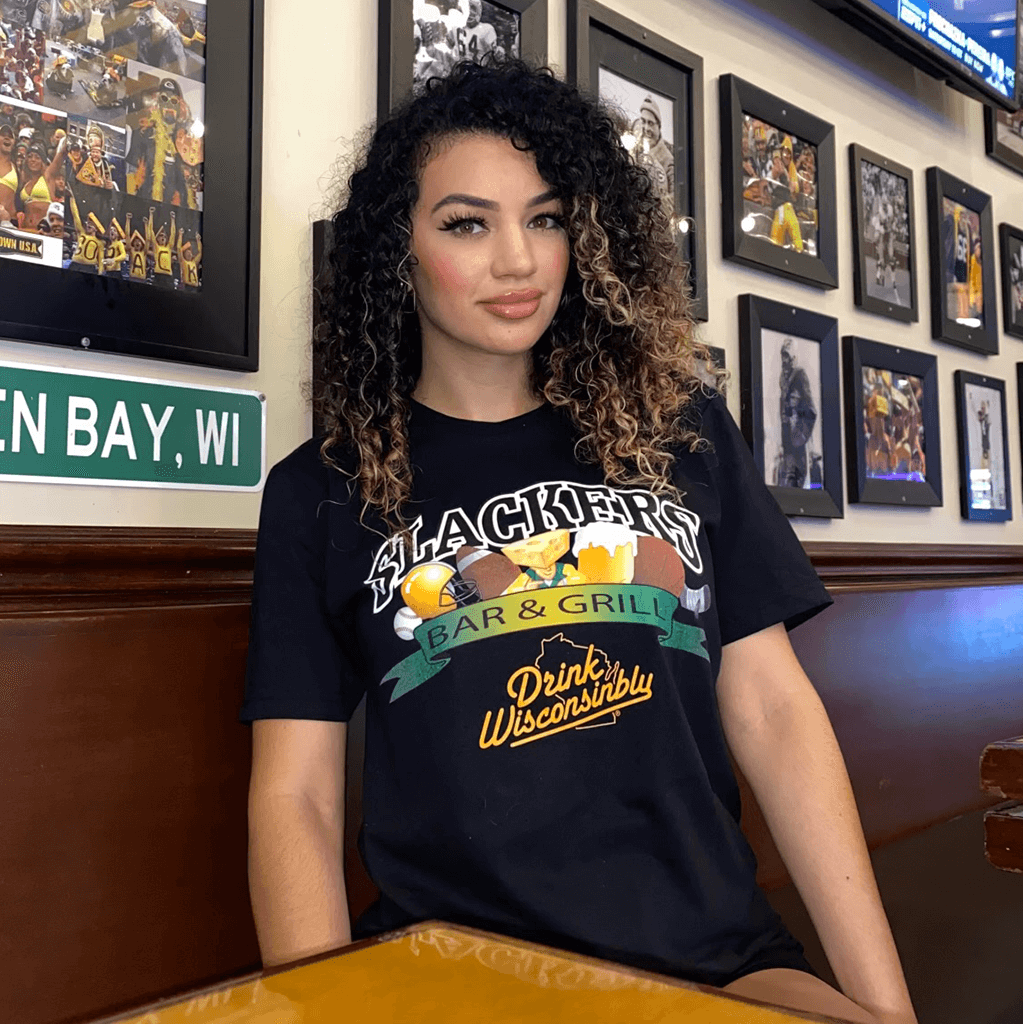 Drink Wisconsinbly Slackers Bar & Grill T-Shirt Fort Lauderdale