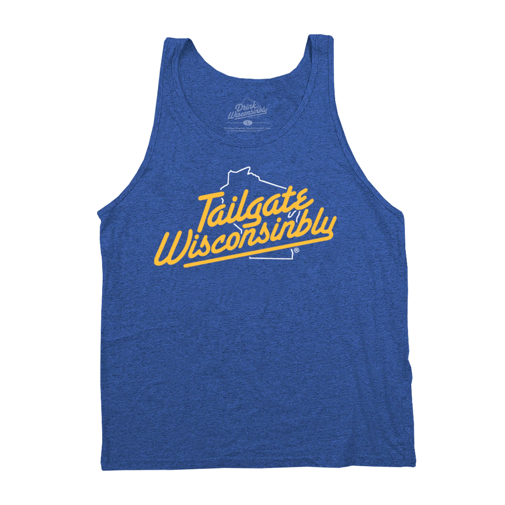 Tailgate Wisconsinbly Royal Blue Tank Top