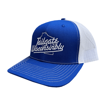 Tailgate Wisconsinbly Blue & White Trucker Hat