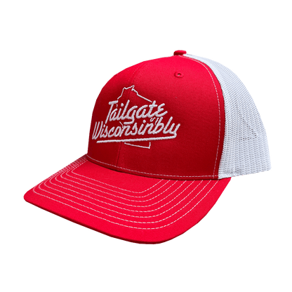 Tailgate Wisconsinbly Red & White Trucker Hat