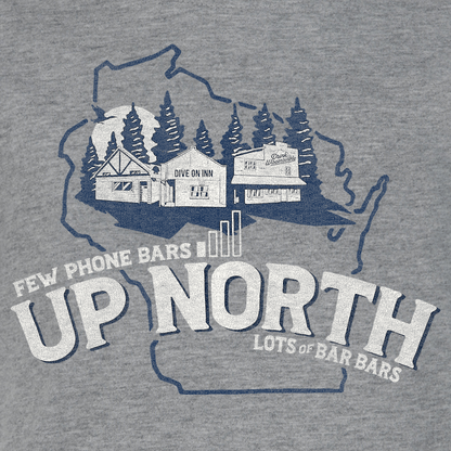 Drink Wisconsinbly Up North Bars Unisex Hoodie