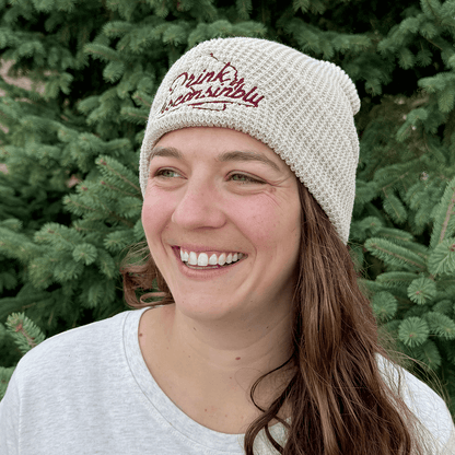 Drink Wisconsinbly Waffle Knit Beanie