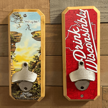 Drink Wisconsinbly Wall Mount Bottle Openers