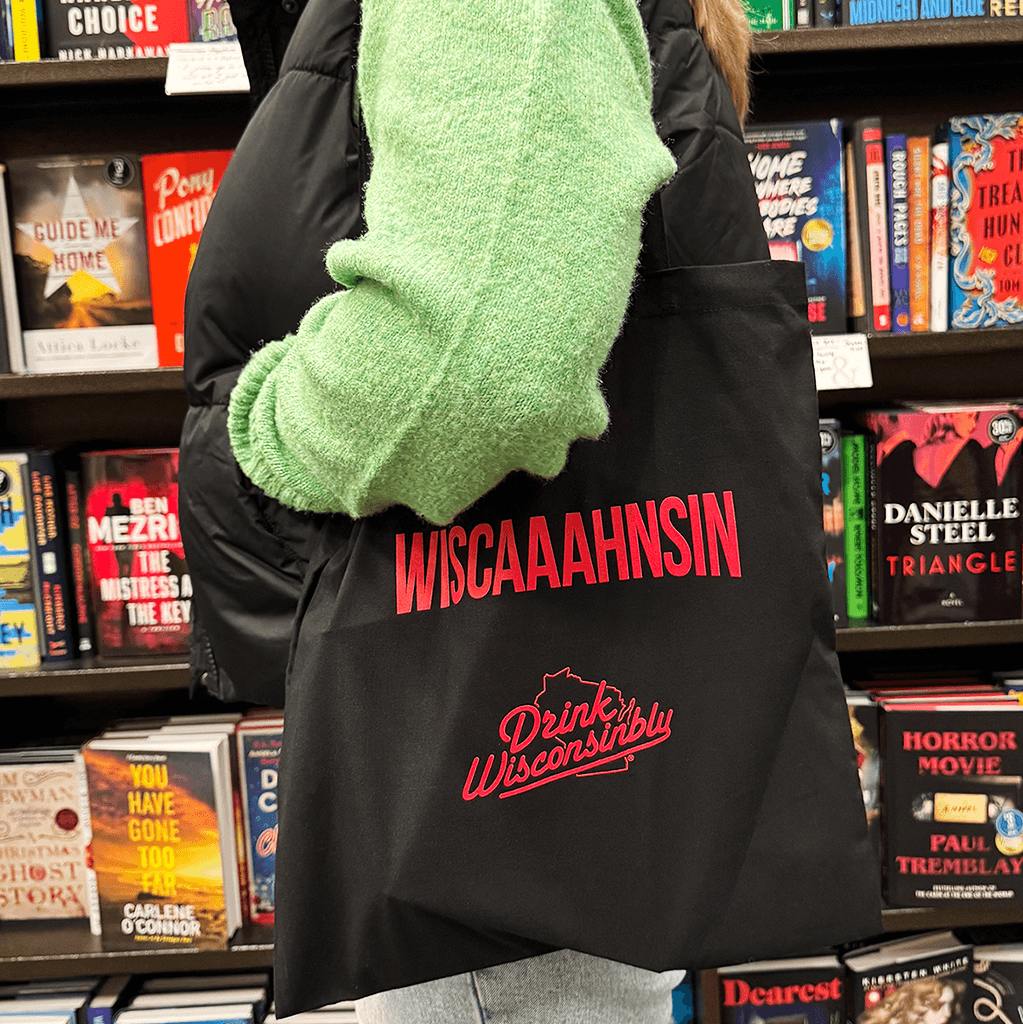 Drink Wisconsinbly Wiscaaahnsin Canvas Black Tote Bag