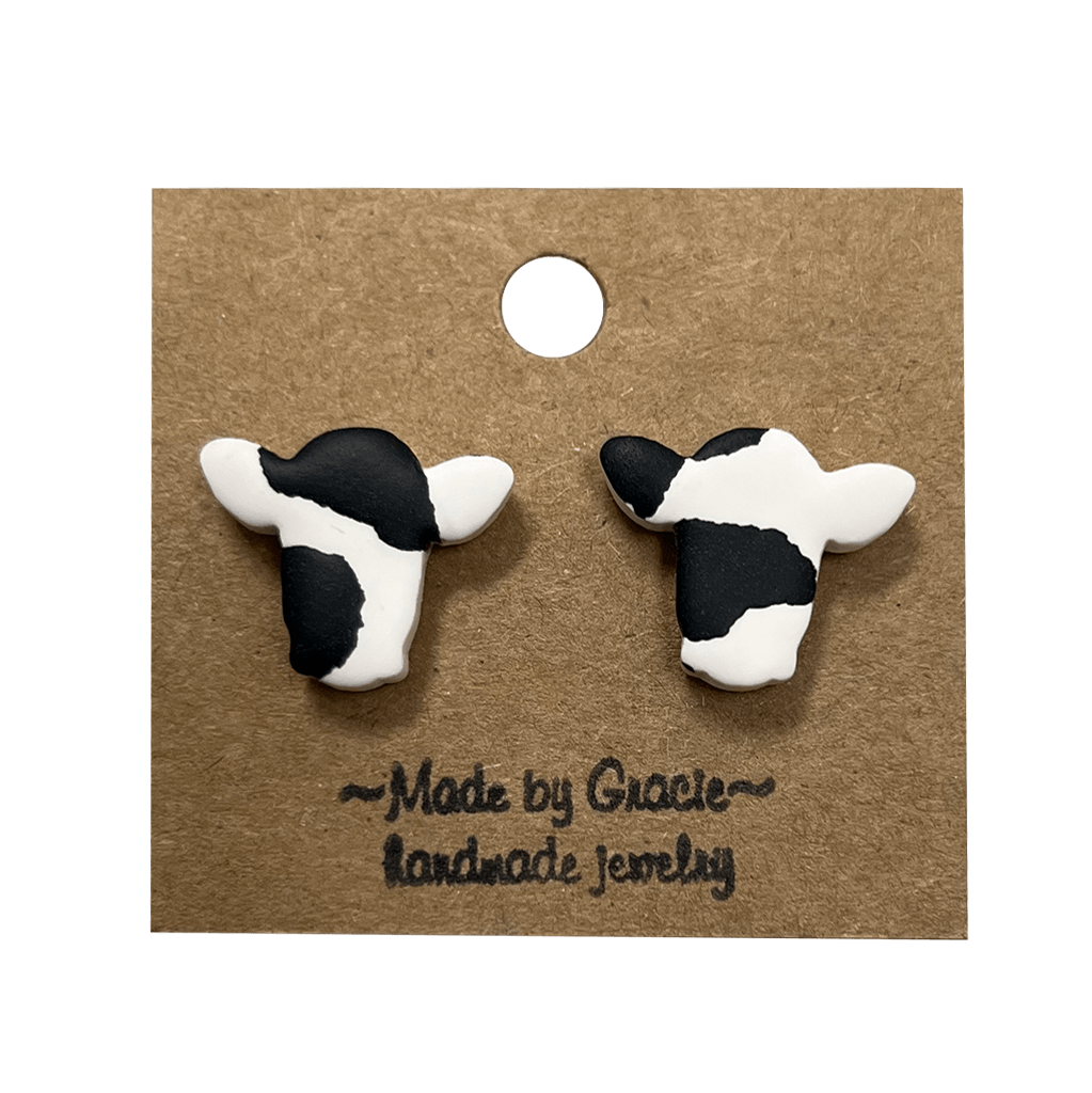 Drink Wisconsinbly Wisconsin Cow Earrings