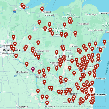 2026 Wisconsin Old Fashioned Passport Map
