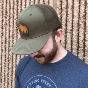 Wisconsin Timberwoods Tan Patch Trucker Hat