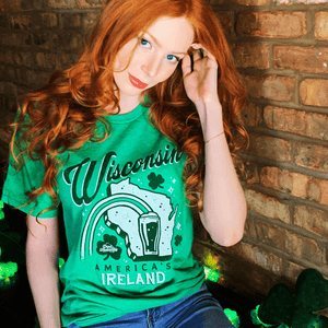 Drink Wisconsinbly Wisconsin America's Ireland T Shirt