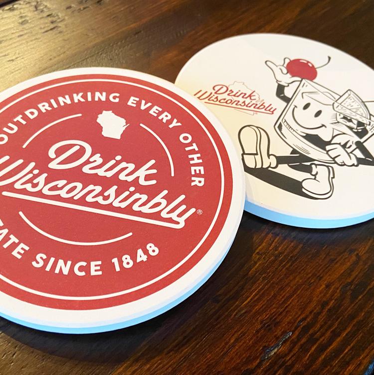 "Happy Old Fashioned" Stone Coaster