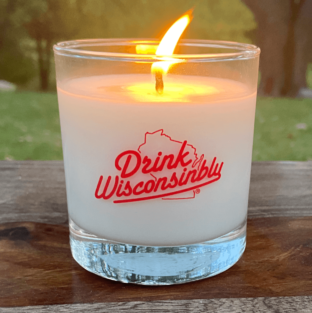 Drink Wisconsinbly Candle, Cozy Cabin scent
