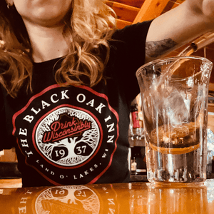 Drink Wisconsinbly Black Oak Inn T-shirt