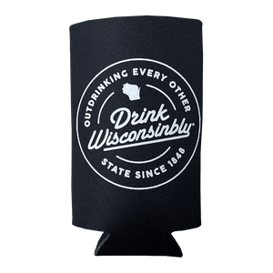 Drink Wisconsinbly "Outdrinking" Tallboy Coozie