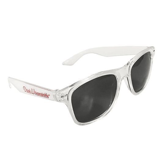 Drink Wisconsinbly Clear Sunglasses