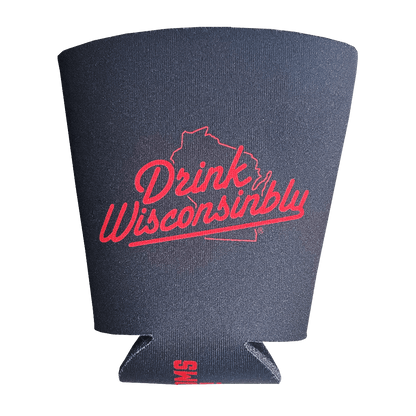 Black "Happy" Cup Coozie