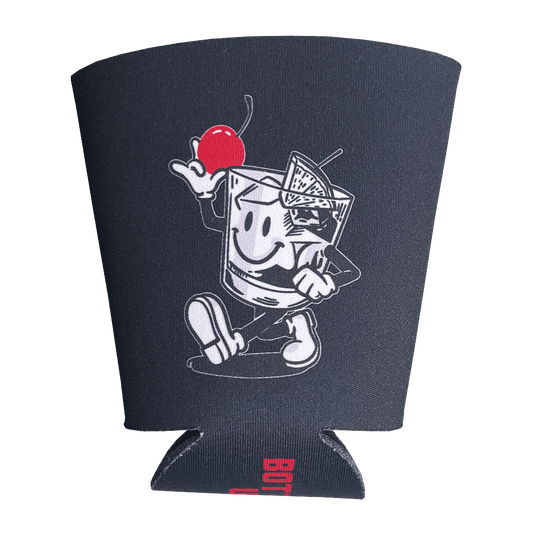 Black Happy Cup Coozie