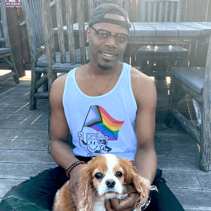 "Happy Pride" White Tank Top