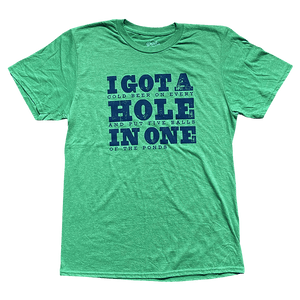 Drink Wisconsinbly "Hole in One" Golf T-Shirt