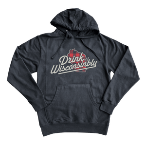 Drinkl Wisconsinbly Plaid Logo Hoodie