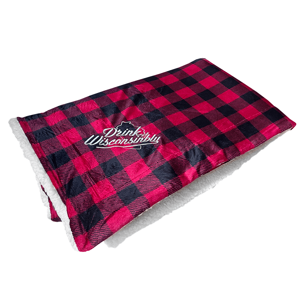 Drink Wisconsinbly Red Buffalo Blanket