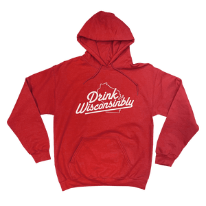 Drink Wisconsinbly Classic Red Hoodie