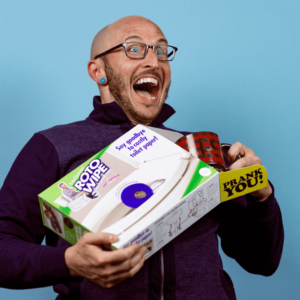 Drink Wisconsinbly Rotowipe Prank Gift Box Laughing