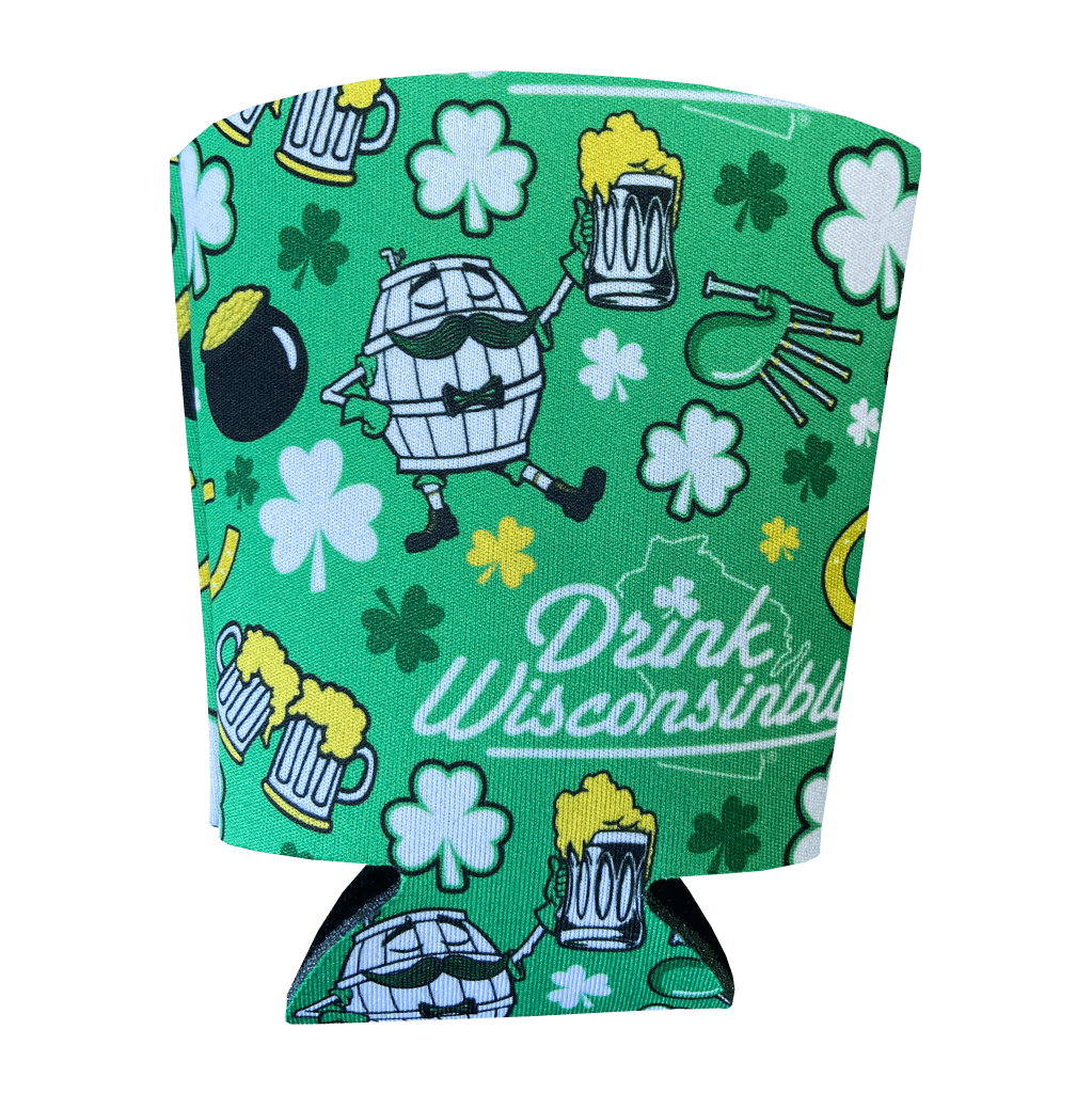 Drink Wisconsinbly St. Patrick's Day Cup Coozie