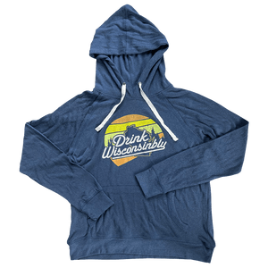 Drink Wisconsinbly Lightweight Sunset Hoodie