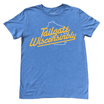 Tailgate Wisconsinbly Heather Royal T-Shirt