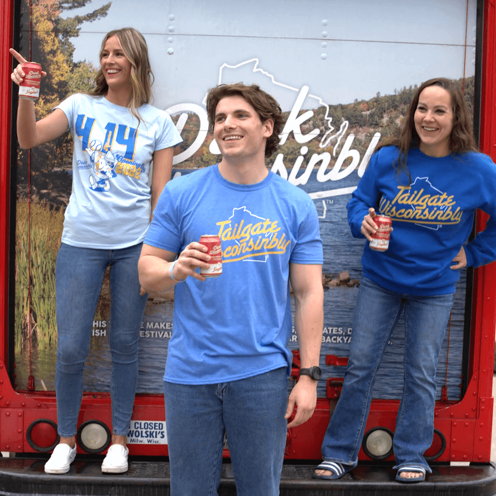 Blue Tailgate Wisconsinbly Crewneck