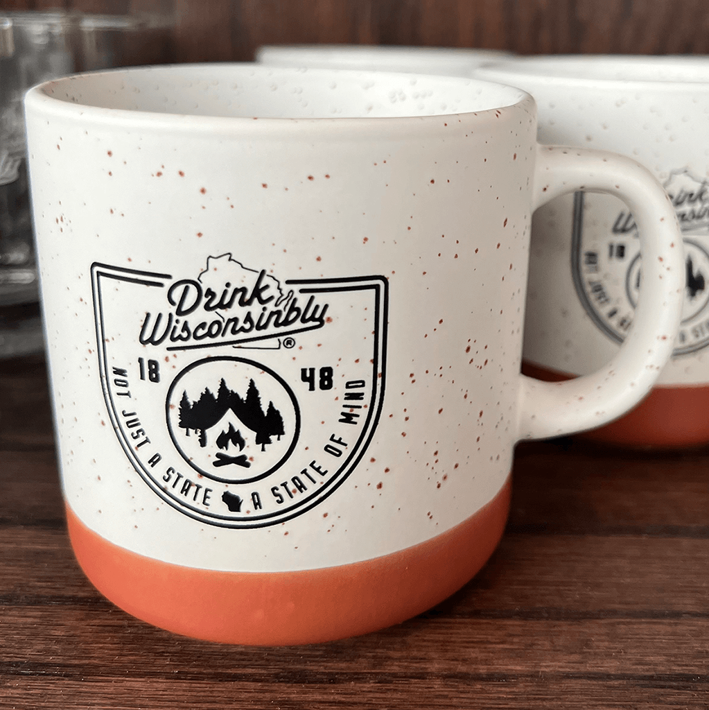 White & Red Clay "State of Mind" Campfire Mug