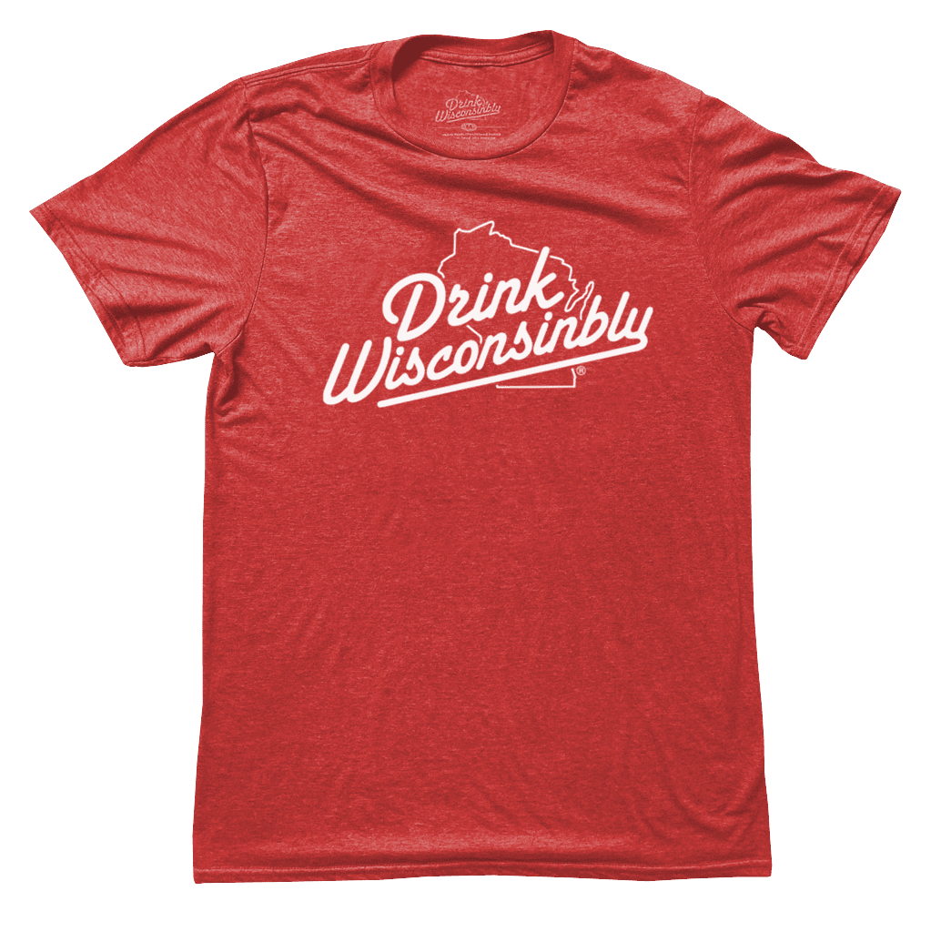 Drink Wisconsinbly Women's Red Heather T-Shirt