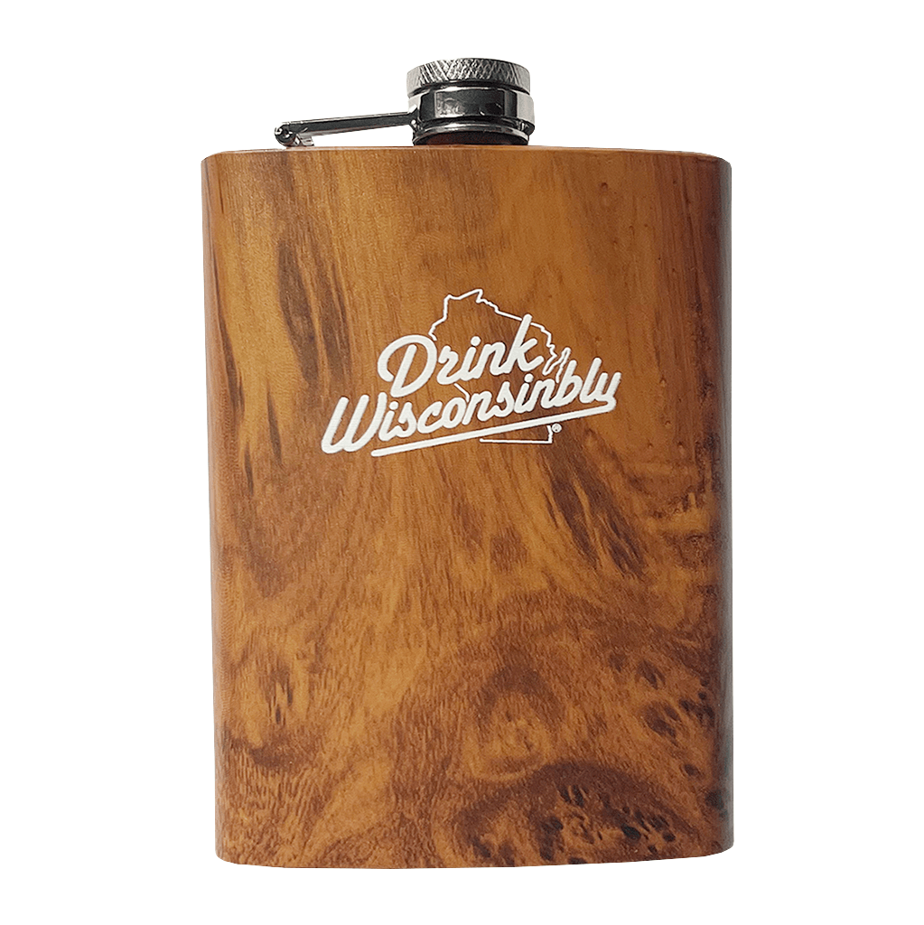 Woodgrain Hip Flask