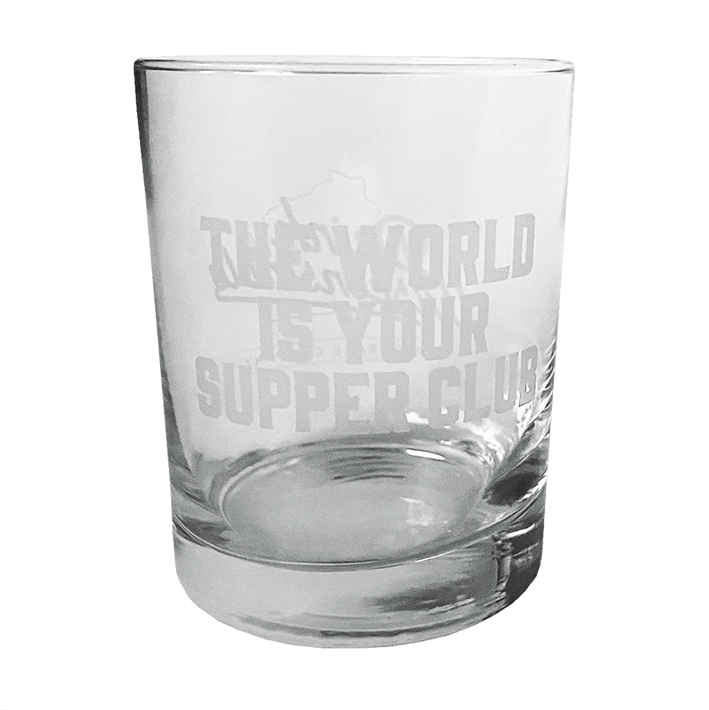 Drink Wisconsinbly The World is Your Supper Club Cocktail Glass