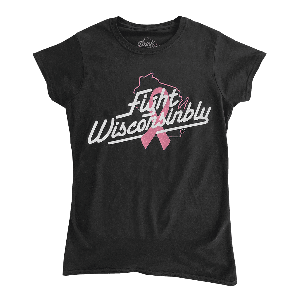 Women's Black Fight Wisconsinbly T-Shirt