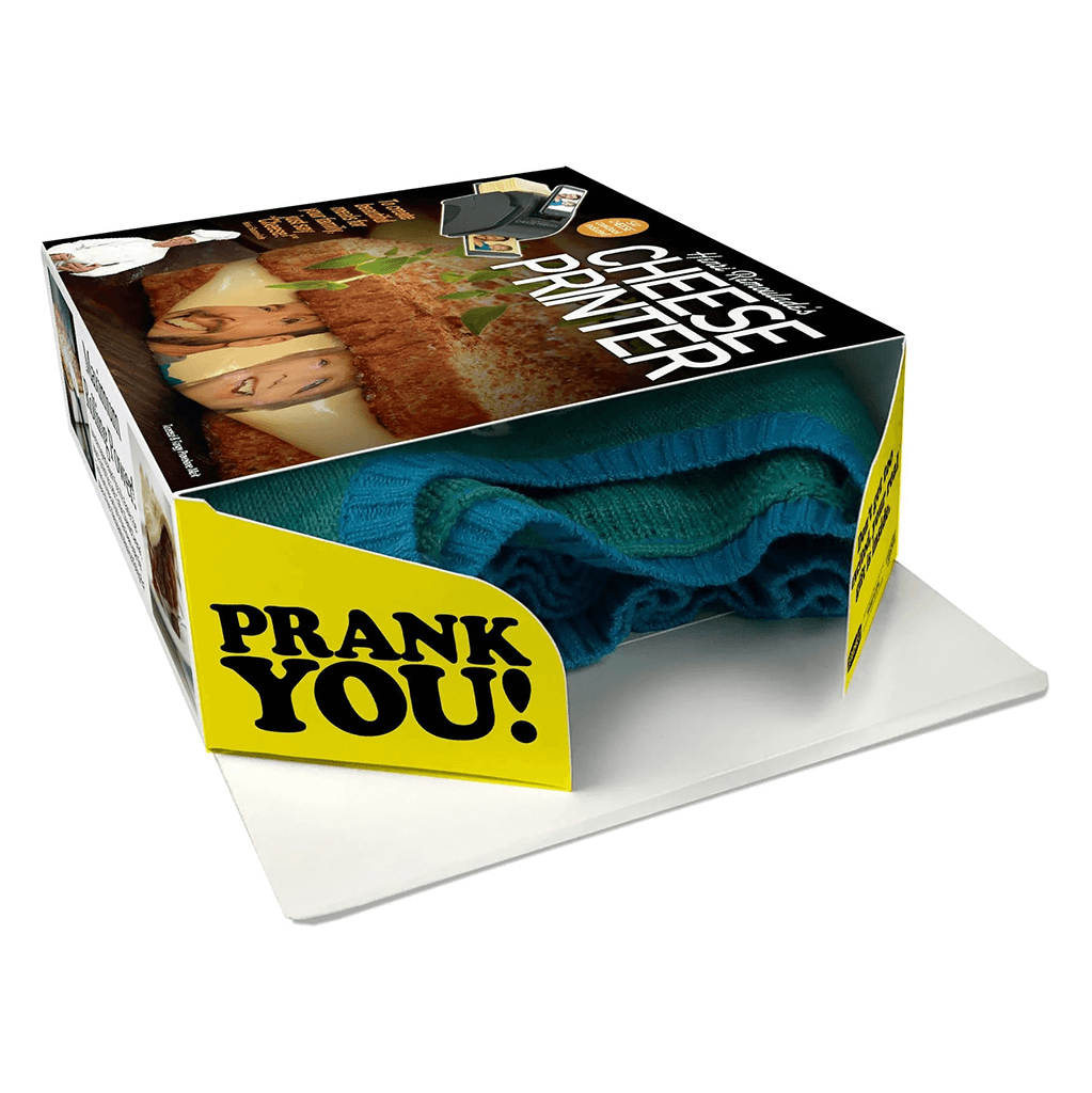 Prank Gift Box Cheese Printer Open